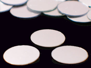 Round Confetti, Silver 1/4